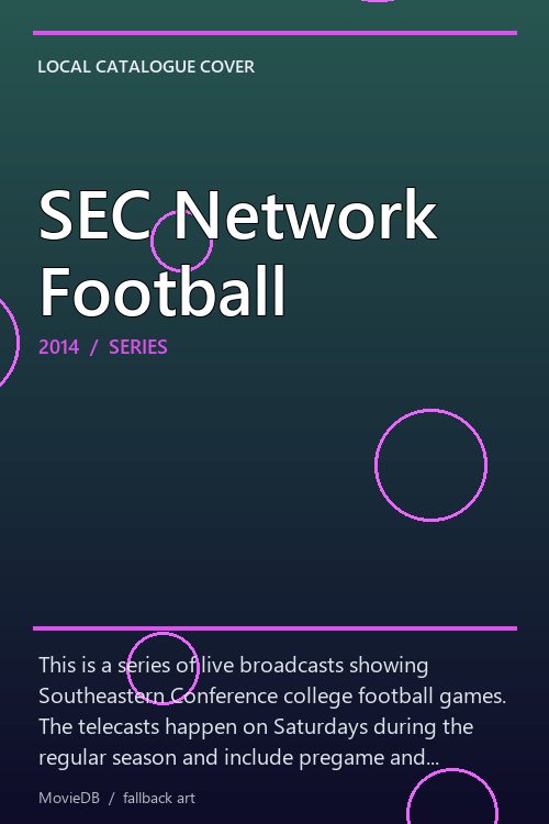 SEC Network Football poster