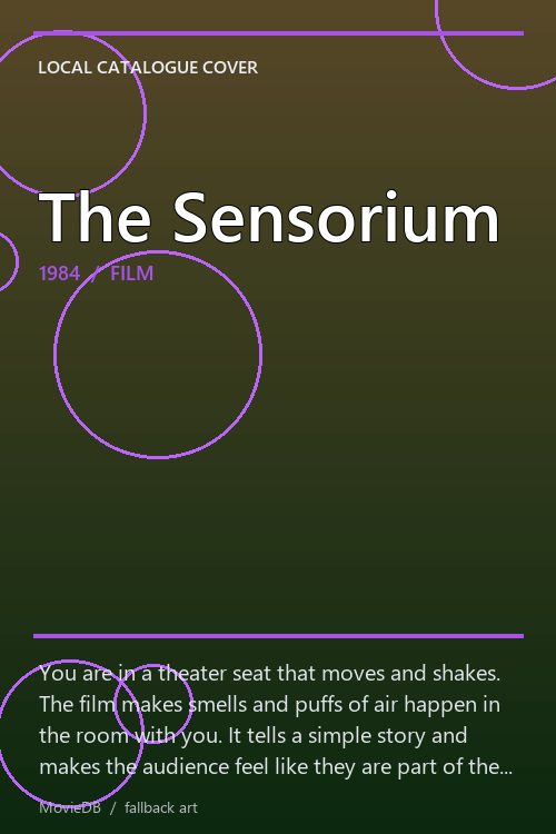 The Sensorium poster