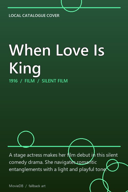 When Love Is King poster