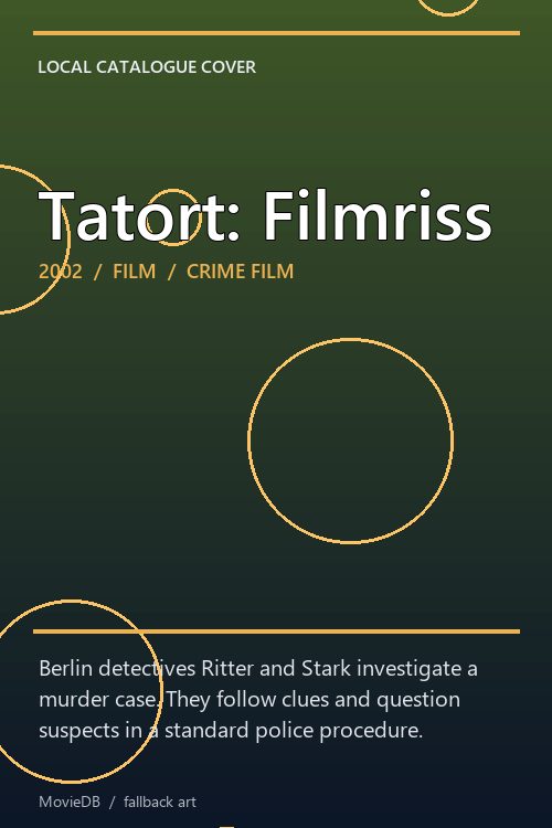 Tatort: Filmriss poster