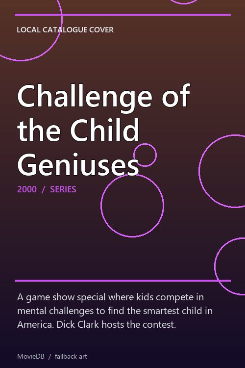 Challenge of the Child Geniuses poster
