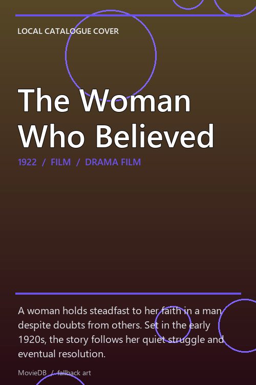 The Woman Who Believed poster