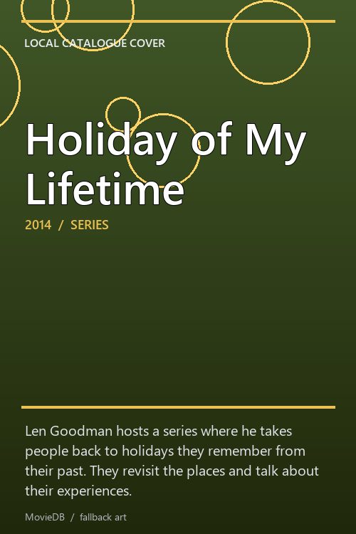 Holiday of My Lifetime poster
