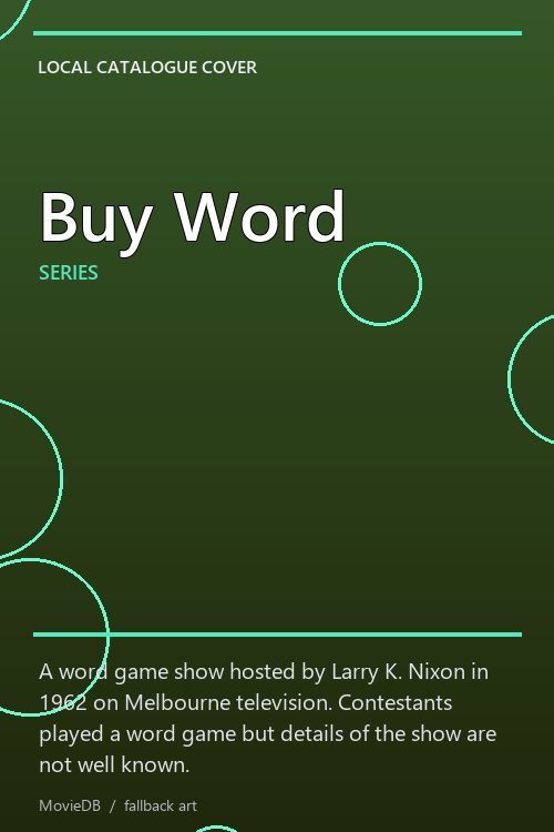 Buy Word poster