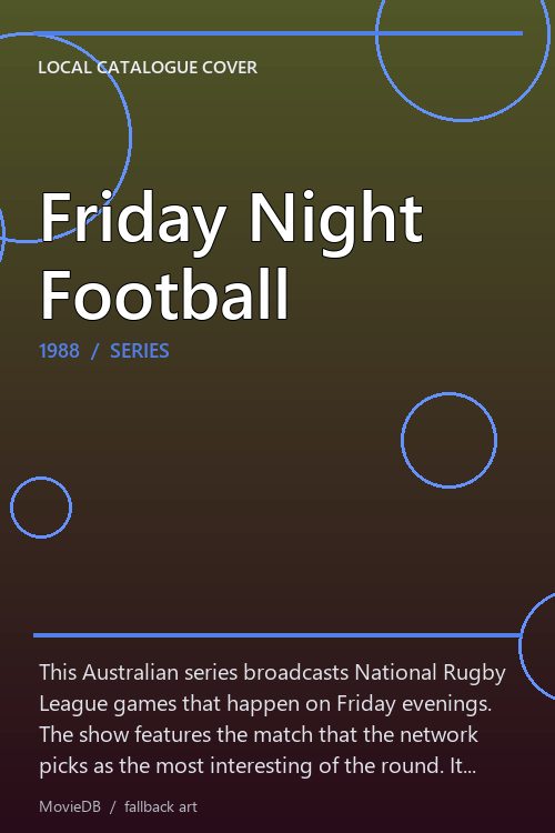 Friday Night Football poster