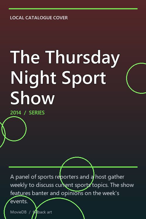 The Thursday Night Sport Show poster