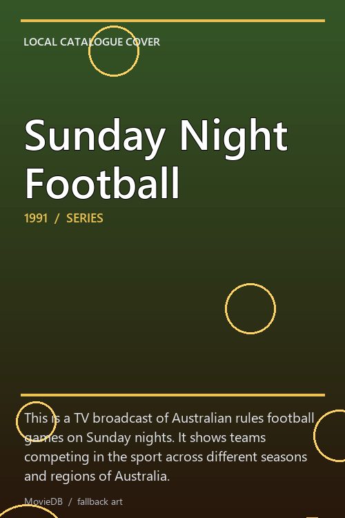 Sunday Night Football poster