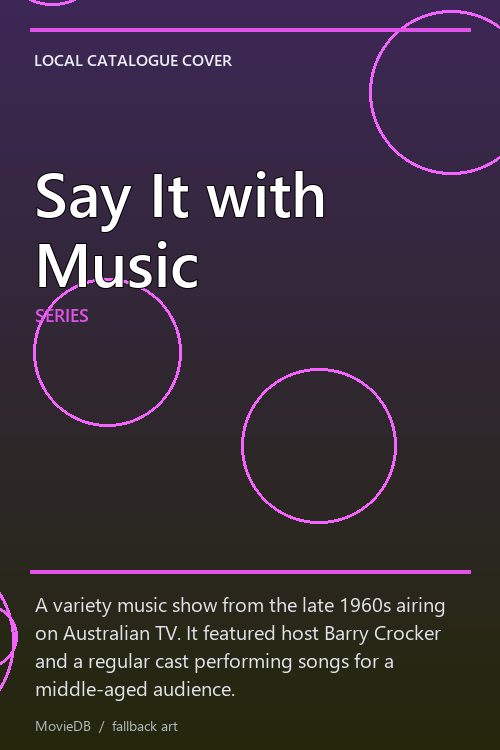 Say It with Music poster