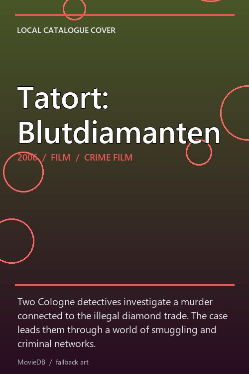 Tatort: Blutdiamanten poster