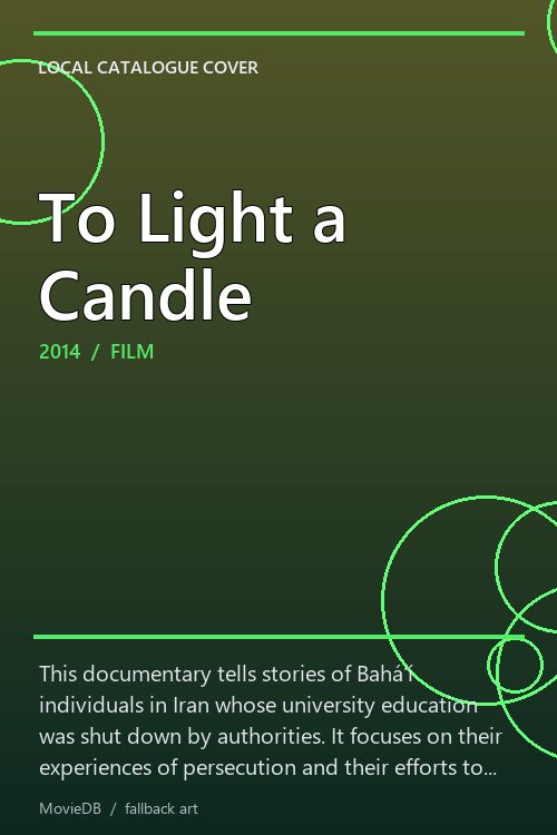 To Light a Candle poster