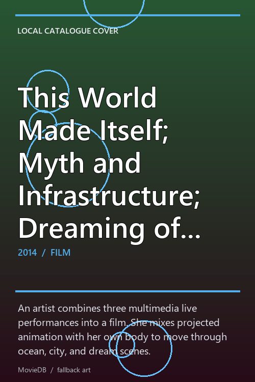 This World Made Itself; Myth and Infrastructure; Dreaming of Lucid Living poster