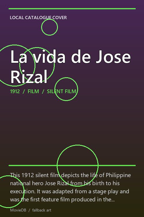 La vida de Jose Rizal poster