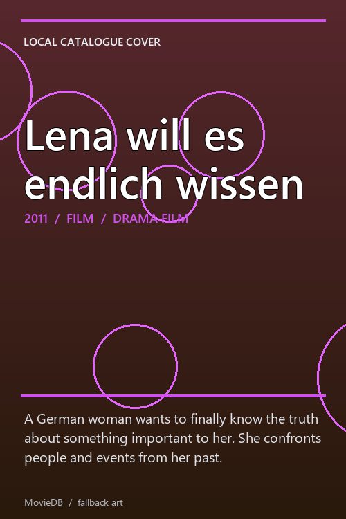 Lena will es endlich wissen poster
