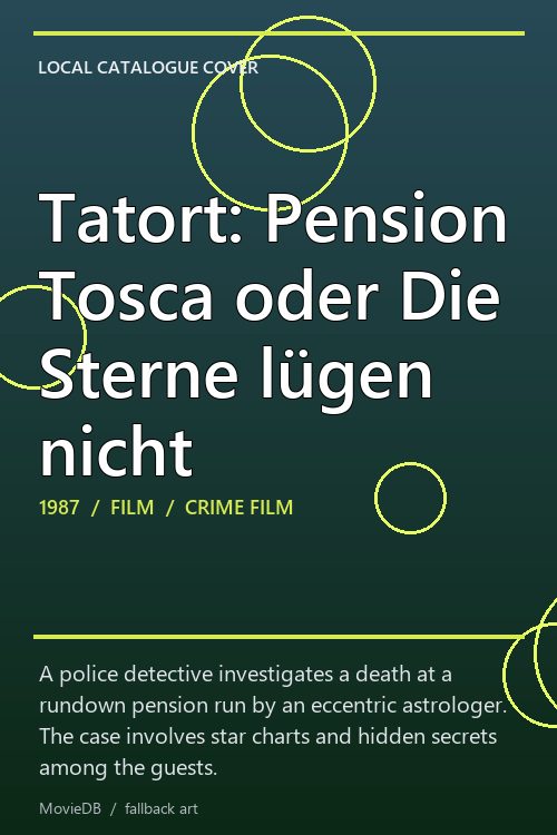 Tatort: Pension Tosca oder Die Sterne lügen nicht poster