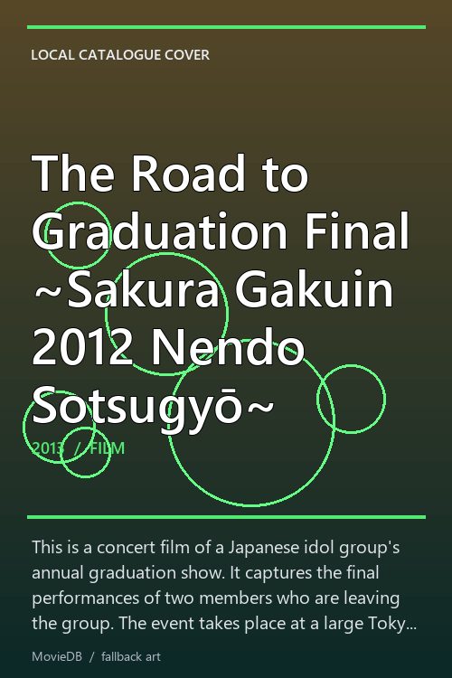 The Road to Graduation Final ~Sakura Gakuin 2012 Nendo Sotsugyō~ poster
