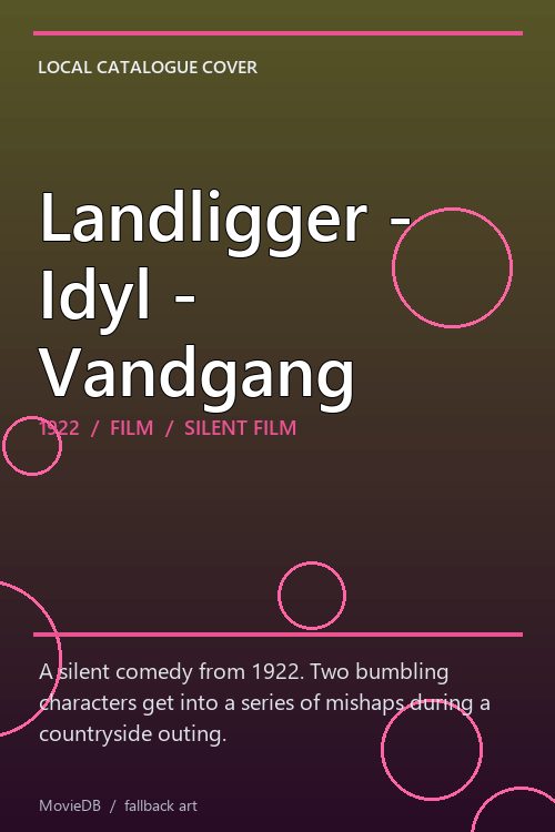 Landligger - Idyl - Vandgang poster