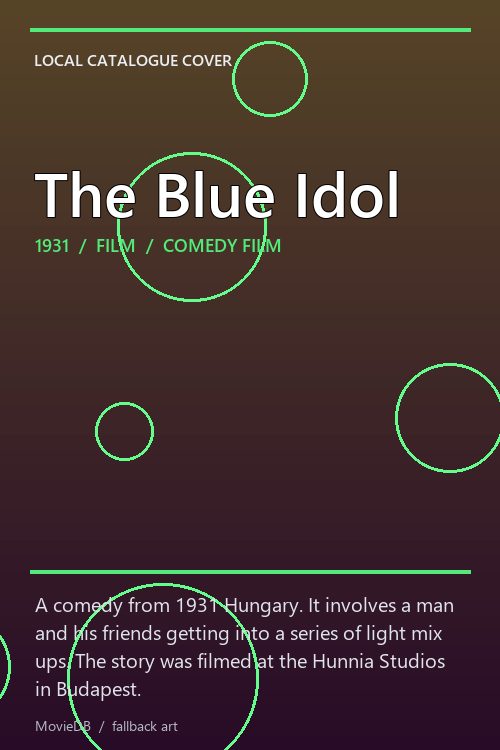 The Blue Idol poster