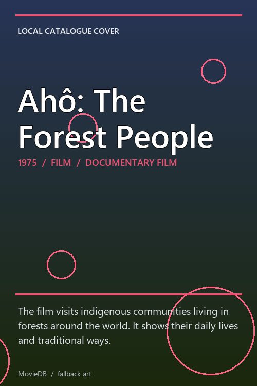 Ahô: The Forest People poster