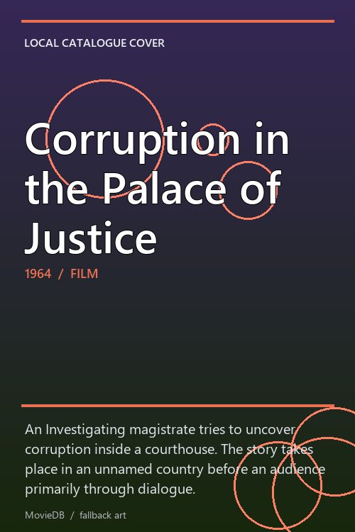 Corruption in the Palace of Justice poster