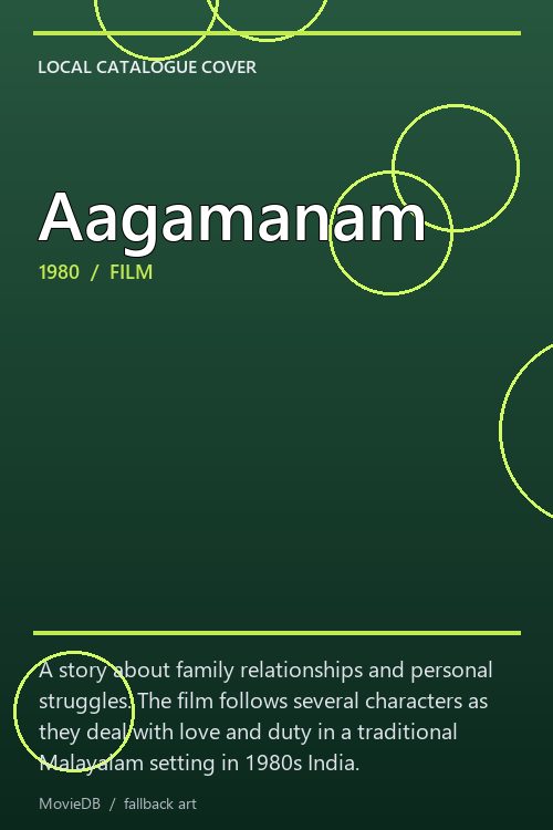 Aagamanam poster