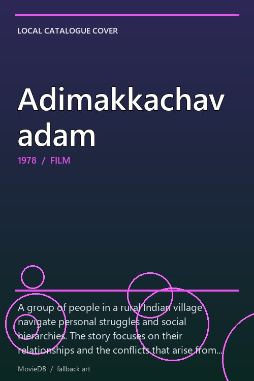 Adimakkachavadam poster