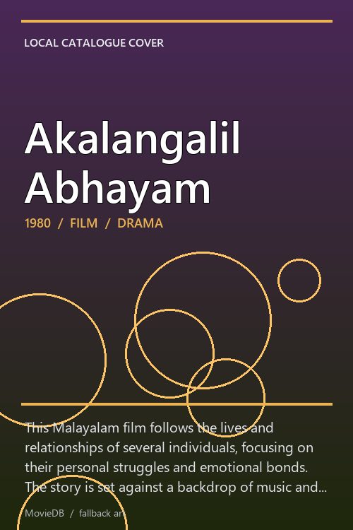 Akalangalil Abhayam poster