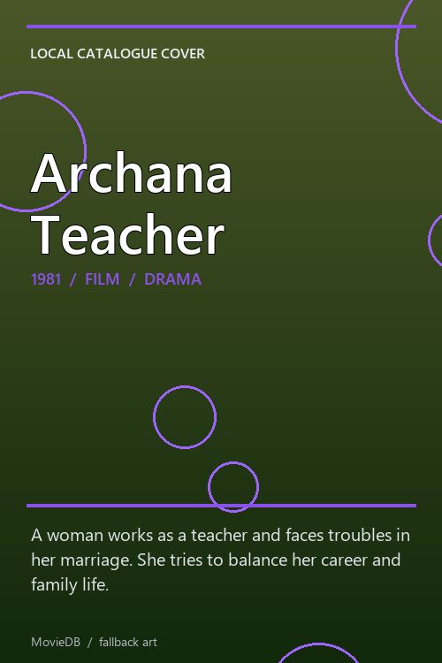 Archana Teacher poster