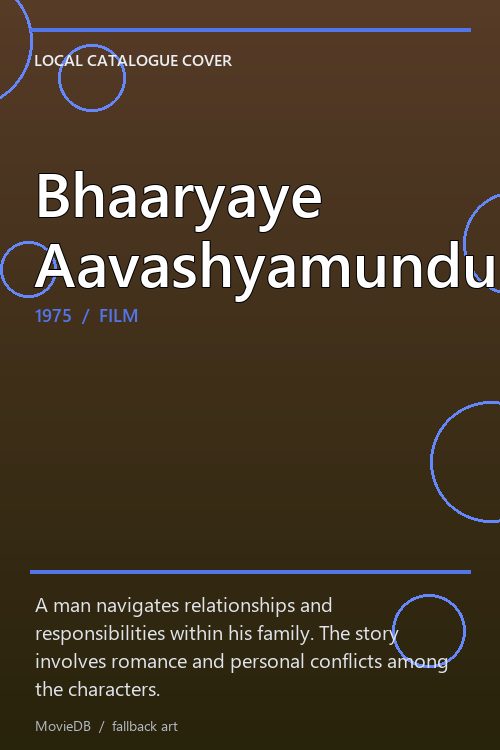 Bhaaryaye Aavashyamundu poster