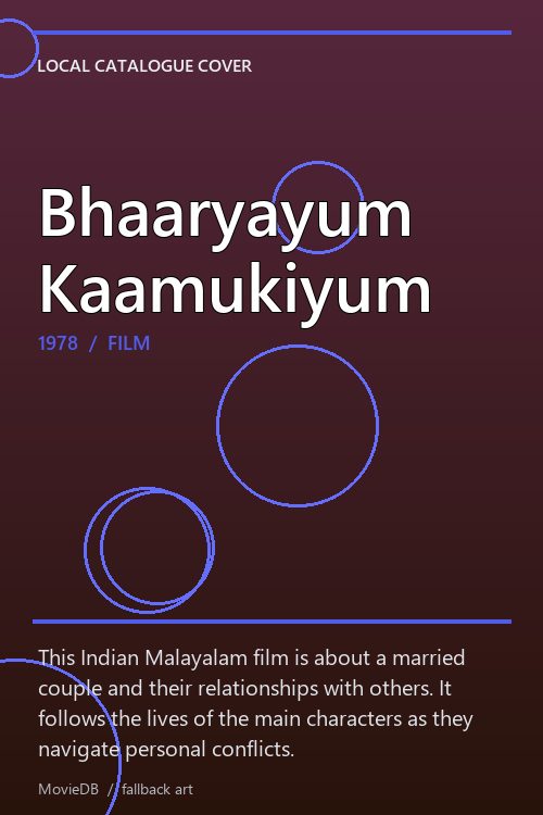 Bhaaryayum Kaamukiyum poster