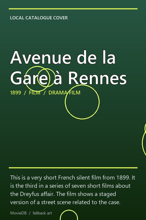 Avenue de la Gare à Rennes poster