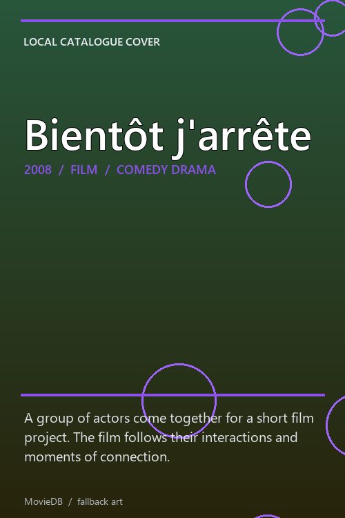 Bientôt j'arrête poster