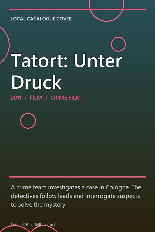 Tatort: Unter Druck poster