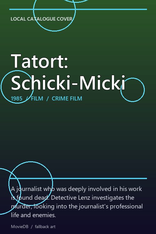 Tatort: Schicki-Micki poster