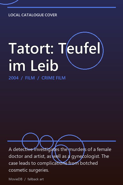 Tatort: Teufel im Leib poster