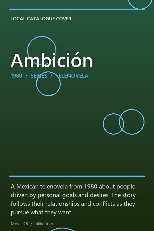 Ambición poster
