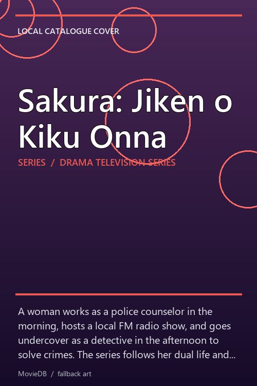 Sakura: Jiken o Kiku Onna poster