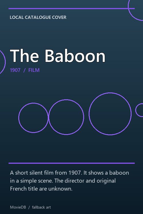 The Baboon poster