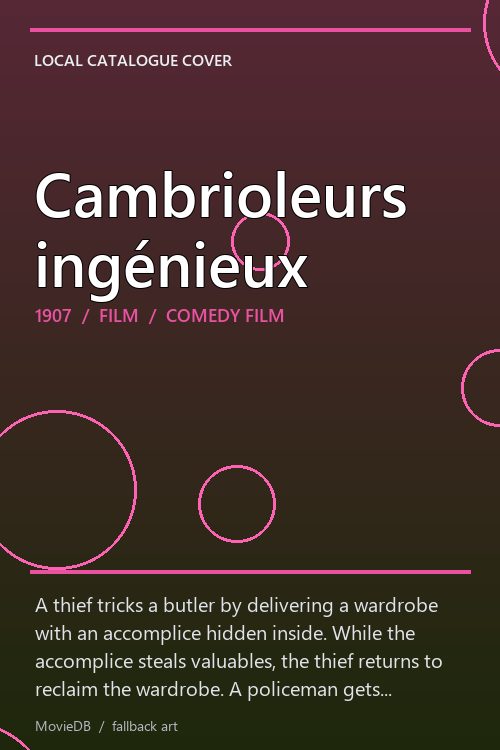 Cambrioleurs ingénieux poster