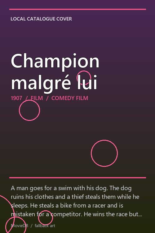 Champion malgré lui poster