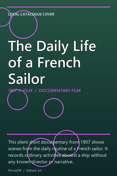 The Daily Life of a French Sailor poster