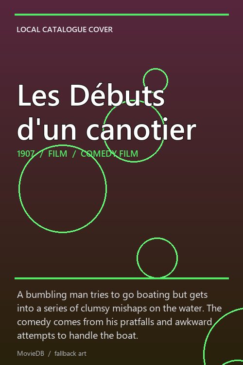 Les Débuts d'un canotier poster