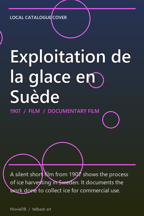 Exploitation de la glace en Suède poster