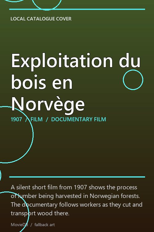 Exploitation du bois en Norvège poster