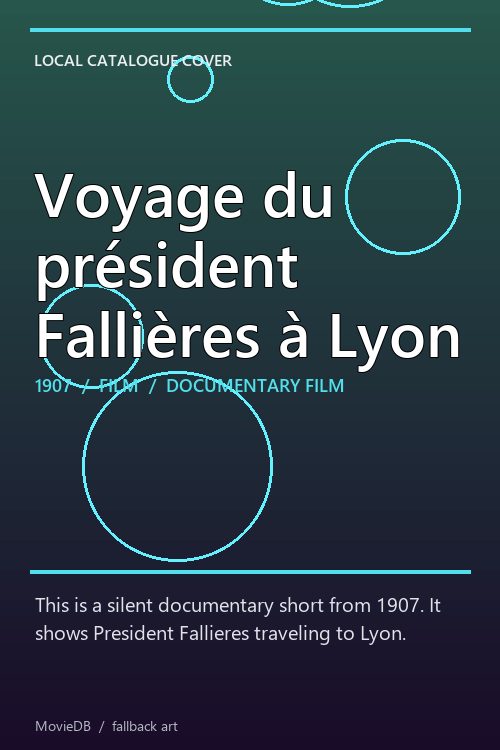 Voyage du président Fallières à Lyon poster
