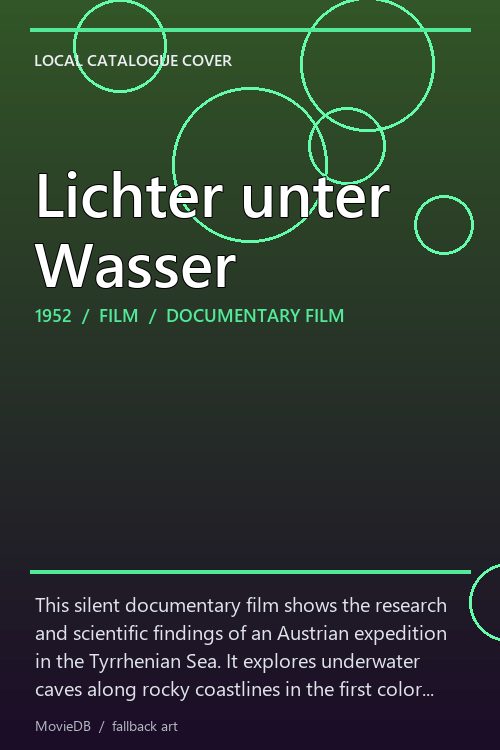 Lichter unter Wasser poster