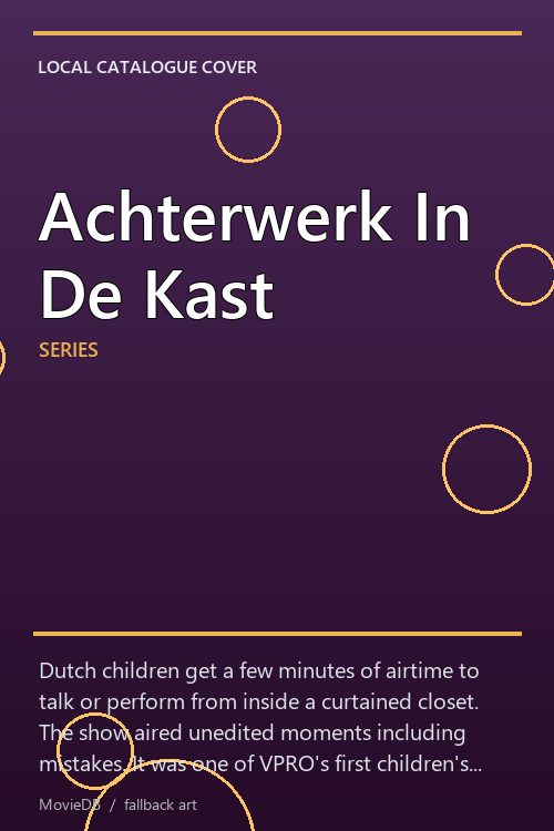 Achterwerk In De Kast poster