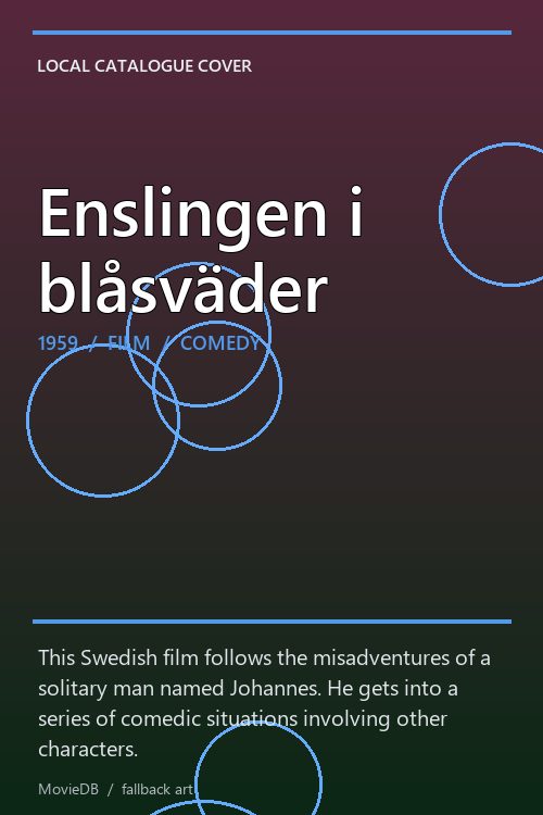 Enslingen i blåsväder poster