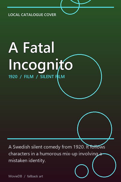 A Fatal Incognito poster