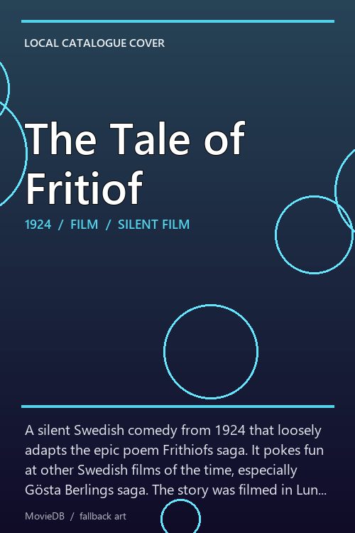 The Tale of Fritiof poster