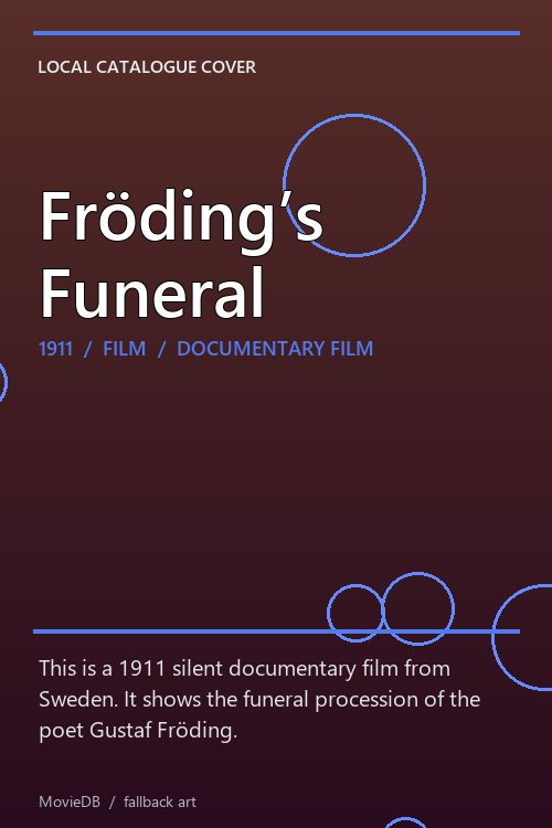 Fröding’s Funeral poster